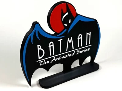 BatMan the Animated Series 3D Printed Freestanding Logo