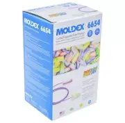 Moldex Sparkplugs 6654 CORDED NRR33 Noise Reduction Disposable Earplugs 100 PR
