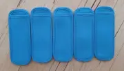 5x Blue Icy Pole Holder Cover Sleeve Stubby Ice Pop Block Popsicle Boy best Gift