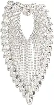 ARTIBETTER Crystal Heart Tassel Applique Patches for Clothing and Handbags Transparent Decorative Accessories Easy to Attach DIY Crafting Unique Design