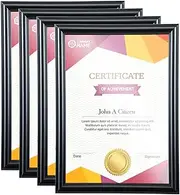 [4PCE] Home Master A4 Document & Certificate Frame, Protect and Showcase Your Documents, Ideal for Home or Office Use