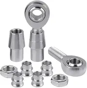 2pcs 3/4 Inch Heim Joint Rod Right and Left Thread Suspension Steering Joints with Spacer