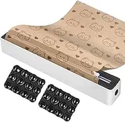 Wrap Organizer with Cutter,Kitchen Wrap Dispenser | Sturdy Food Cling Film Cutter Space-Saving Organizer Storage for Baking Paper Kitchen Restaurant
