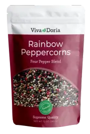Viva Doria Rainbow Peppercorn, 12 oz - 4 Kind Whole Pepper Blend