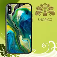 在飛比找蝦皮購物優惠-豪華 iphone X 玻璃外殼彩色圖像 SHOPIGO.O