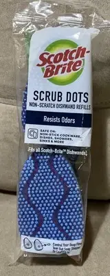 Scotch Brite Scrub Dots Non Scratch Dishwand Refills 2 Pack
