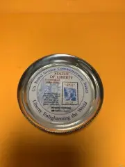 Vintage Pewter Statue of liberty Centennial U.S. Postal Service Coaster