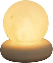 [Lancoon] LED Moon Pat Lamp with Soft Light USB Rechargeable Long Battery Life 3 Dimmable Levels Skin Touching for Kids Baby Toddler Decor Bedrooms