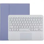 Bluetooth Keyboard & Tablet Case For Ipad 10.2 / Ipad Air 2019 Detachable Touch Pad Pen Slot Holder Microfiber Leather Purple White Keyboards