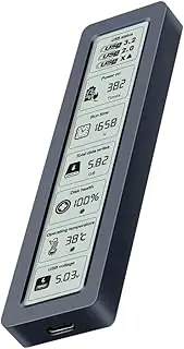 Mellisso M. 2 NVME/NGFF SATA SSD Enclosure with Display Screen Intelligent Digital Health Detection USB3.2 Gen2 Type-C 10Gbps