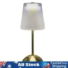 _ Crystal Table Lamp Metal Base Stepless Dimmable Touch Bedside Lamp Rechargeabl