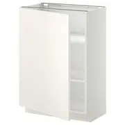 METOD base cabinet with shelves, white/Veddinge white, 60x37x80 cm
