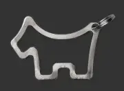 Scotty Cameron Key Chain - Cookie Cutter Scotty Dog - Scotty Blue Paint 2023