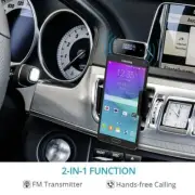 FM Transmitter 3.5 mm Audio Car Hands Free & Wireless Music to car or radio