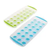 APPETITO EASY RELEASE 21 CUBE ROUND ICE TRAY SET 2 - BLUE/LIME