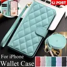 For iPhone 16 15 14 Plus 13 12 ProMax Wallet Case Leather Shockproof Flip Cover