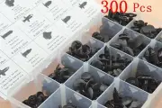 300 Pcs Car Push Pin Rivet Trim Clip Panel Body Interior Retainer Assortment (for: Peugeot)