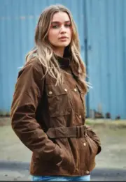 New Burke & WillsTerritory Ladies Light Weight 9oz Oilskin Adult Winter Jacket
