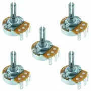 5 x 1K Logarithmic 24mm Mono Potentiometer Pot