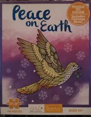 Peace On Earth 100 Pc Jigsaw Puzzle NEW - NO COLORING BOOK