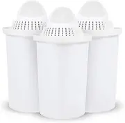 [BIO CERA] Water Filter Replacement Cartridge for Alkaline Antioxidant Water Ionizer, Activated Carbon Filter Pitcher - Up to PH 9.5 (3 Pack/Set)