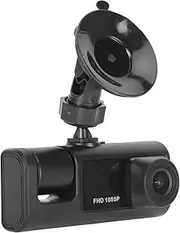 Dash Cam Front Rear, 3 Lens 5MP HD Dash Camera for Cars, DVR Car Dashboard Camera with 2in Screen, Night Vision, 170°Wide Angle, Recording, G Sensor