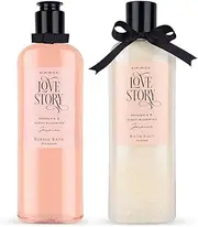 Kimirica Love Story Gardenia and Night Blooming Jasmine Bubble Bath and Bath Salt Duo