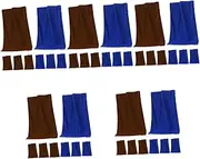 Baluue 5sets Microfiber Cleaning Cloths Multi-Purpose Kitchen Dish Towels Car Wash Microfiber Towels Durable Absorbent 8pcs*5
