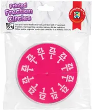 Learning Can Be Fun - Printed Fraction Circles Hangsell