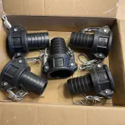 Dixon Type C Plastic Coupler With Hose Shank 2", C2: Set of 5 EA.
