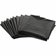 500 Pcs X 72-77L Black Garbage Bin Liners Economy Bags