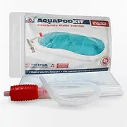 AquaPodKit Emergency Water Storage Kit - Made in USA -100 Gallon Bathtub Bladder for Hurricane & Disaster Preparedness - Food Grade Materials - BPA Free Water Reservoir - Family Survival Supply (Bag)