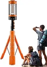 Camping Light with Stand - Camping Work Light with Stand,10000mAh Rechargeable Dimmable Flashlight, Extendable Work Lamp, Tripod Worklights for Field