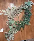 POTTERY BARN Set of 2 Olive Leaf Garlands-NWT