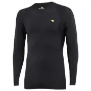Diadora| Mens Compression Long Sleeve Tee (Black)