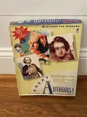 Great Authors For Windows PC CD-Rom Shakespeare Twain Dickens New Big Box