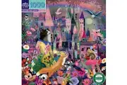 eeBoo: Cat and the Castle - Square Puzzle (1000pc Jigsaw)