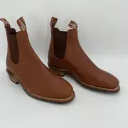 RM Williams Adelaide Boots Womens AU 5D EU 34.5 Caramel Tan Yearling Leather