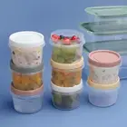 Safety Lock Food Container Bpa-free Storage Option Airtight Freezer Containers