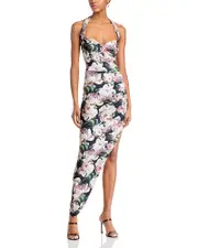 Norma Kamali Cayla Side Draped Gown