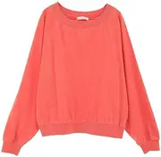 Green Parks(グリーンパークス) Women's Pullover Sweater, Pigment Boat Neck Pullover