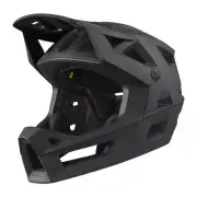iXS Trigger FF MIPS Enduro Mountain Bike Full Face Helmet, Black, ML(57-59cm)