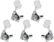 Graph Tech Ratio 5-String 4x1 Clover-Leaf Tuners for Fender Bass, CHROME