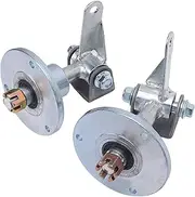 3 Stud Front Wheel Hub Bearing Flange Steering Knuckle Spindle for 5in Tires 6mm Studs, Direct Replacement Spindle Knuckle Hub Steel Alloy for 6in Tires DIY Go Kart Quad Mini Bike