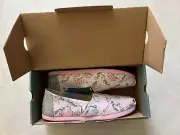 TOMS Classic Canvas Unicorn Rainbow Shimmer Slip On Shoes Flats Women's Size 7