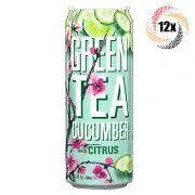 12x Cans Arizona Green Tea Cucumber With Citrus Flavor | 23oz | Refreshing