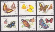 ZIMBABWE 1992 MARIPOSAS YVERT 256/61 NUEVO MNH