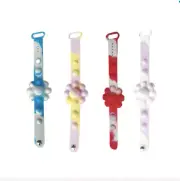Children's Fidget Toy Push Bubble Dimple Bracelets 3 Random colors and styles