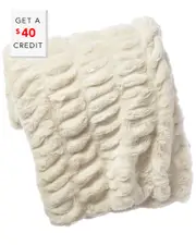 Donna Salyers' Fabulous-Furs Faux Fur Throw with $40 Credit