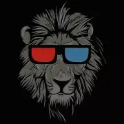 Cool Lion 3D Glasses Animal - Mens Funny T-Shirt Tshirts Tees Tee T Shirt Shirts